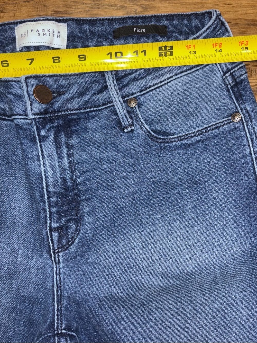 Parker Smith Mid Rise Flare Leg Jeans Size 28 - Picture 5 of 9